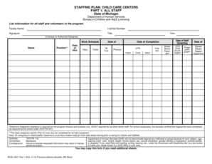 Bcal 5001  Form