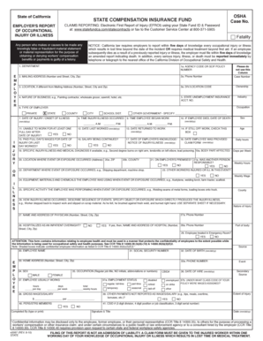  Osha State Compensation Form E3067 2010-2024