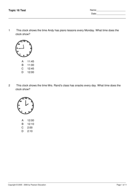 Pearson Education Inc 4  Form