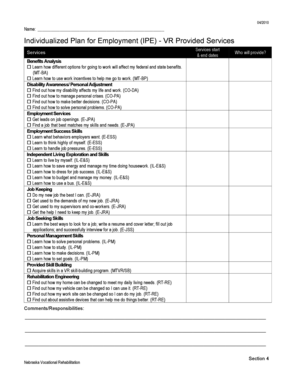 Ipe Plan  Form