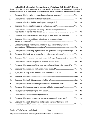 Mchat  Form