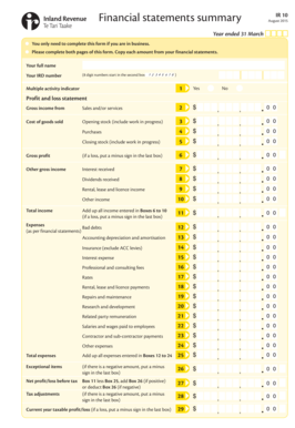  Ir10 Form 2015-2024