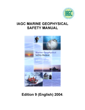 Iagc Marine Geophysical Safety Manual  Form