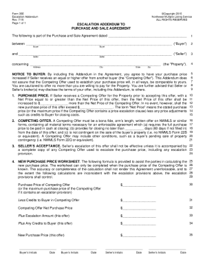 To Open Form 35E Escalation Addendum Live Real Estate