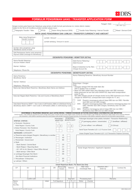 Gambar Formulir Pengiriman Uang Melalui Bank