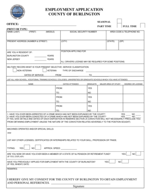 Burlington Application PDF  Form