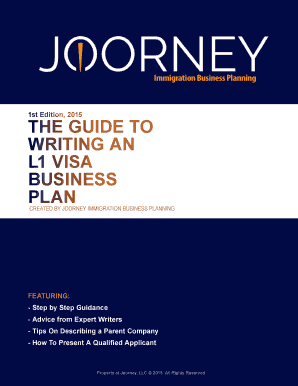The GUIDE to WRITING an E2 VISA BUSINESS PLAN 1  Form