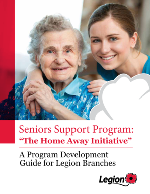 Seniors Support Program the Royal Canadian Legion  Form
