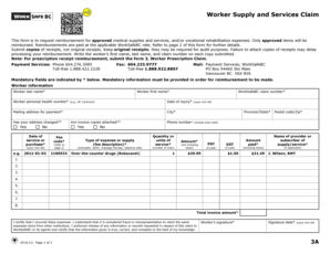 Worksafebc Form 3a