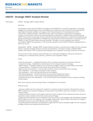 Unicef Swot Analysis  Form