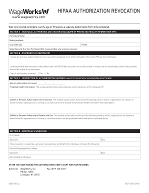 HIPAA Revocation Form