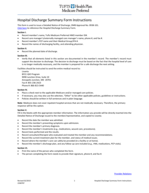 Piedmont Hospital Discharge Papers  Form