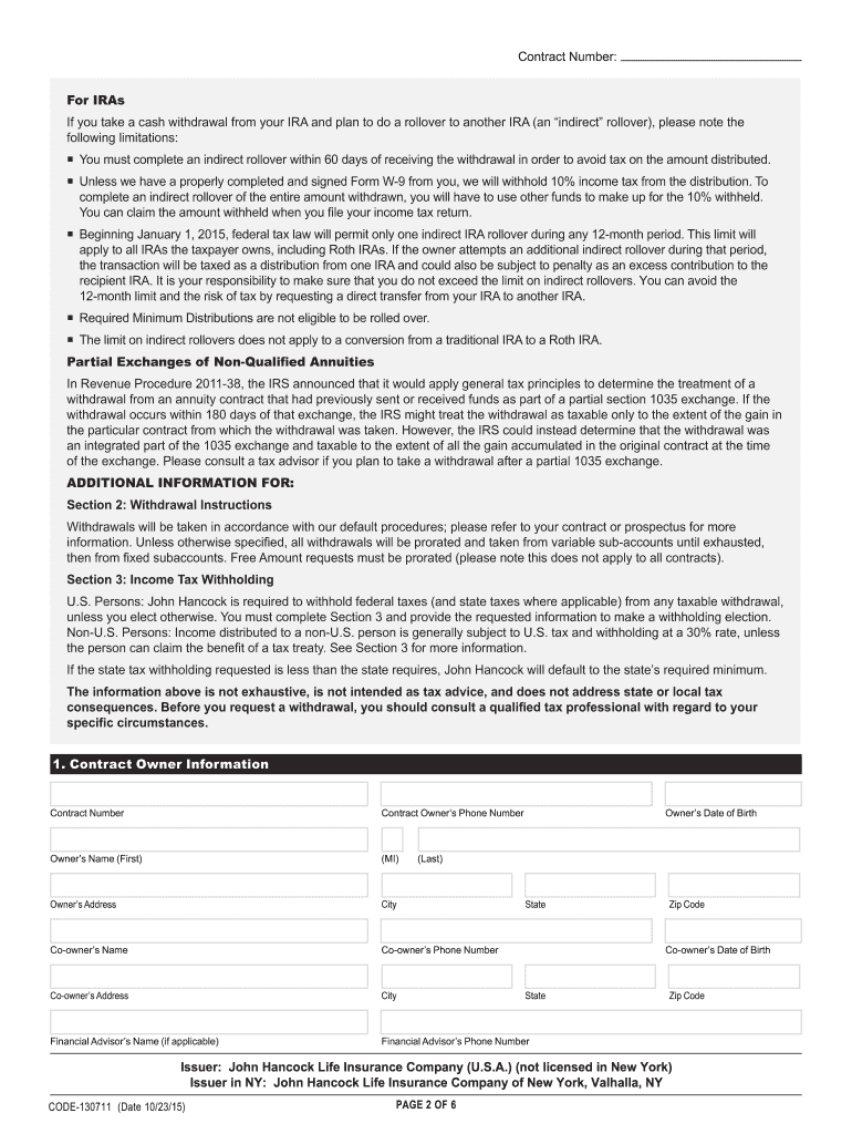 For IRA and NonQualified Contracts  Form