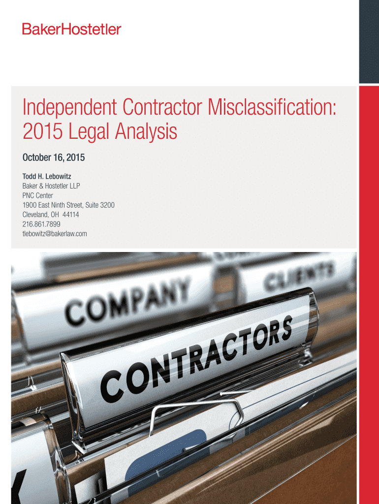 Independent Contractor Misclassification  Form