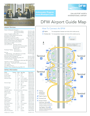 Dfw Terminal Map  Form