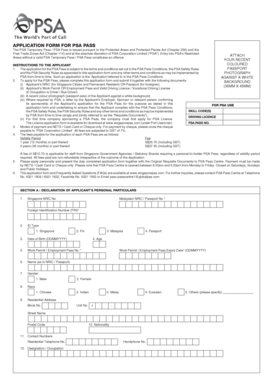 Psa Renewal Form