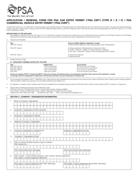 Psa Form No 5