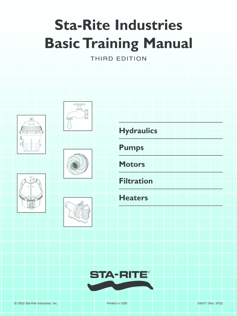 S4247PS Training Manual  Pentair Pool  Form