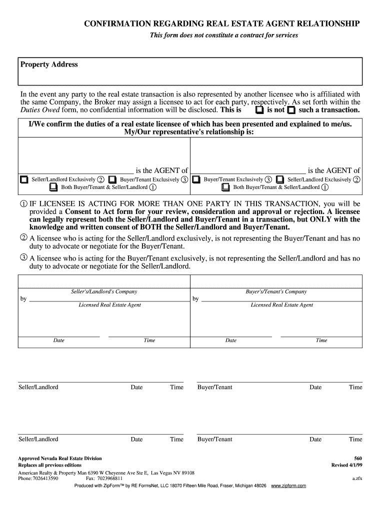 Real Estate Agent Form