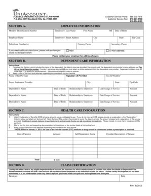 Uniaccount  Form