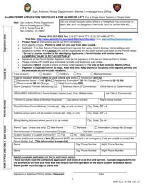  Www Sanantonio Gov Sapd Alarmpermits 2018