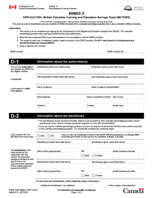  Bctesg Form PDF 2017-2024