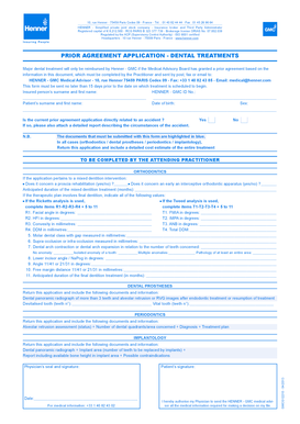  PRIOR AGREEMENT APPLICATION DENTAL TREATMENTS 2013