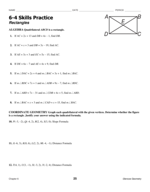 6 4 Skills Practice Rectangles  Form