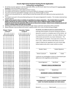 Enochs High School Form