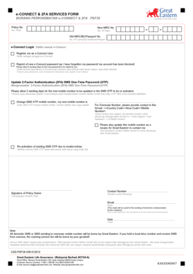 E Connect 2fa Services Form