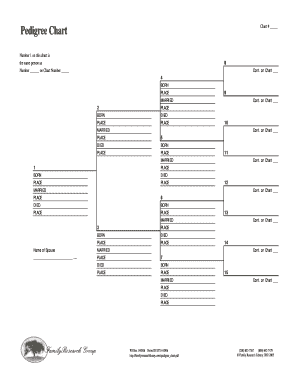 Pedigree Chart Family Tree Pedigree Chart  Form