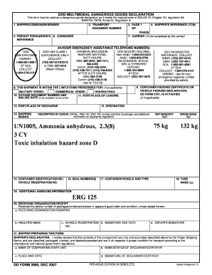 Dd Form 2890 Example