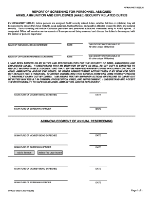 Navy Aa E Screening Form