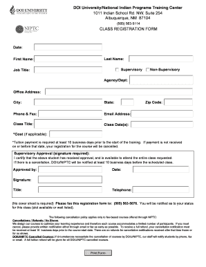 Registration Form DOI University Doiu Doi
