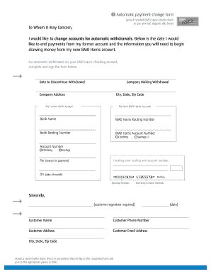 Bmo Direct Deposit Form PDF