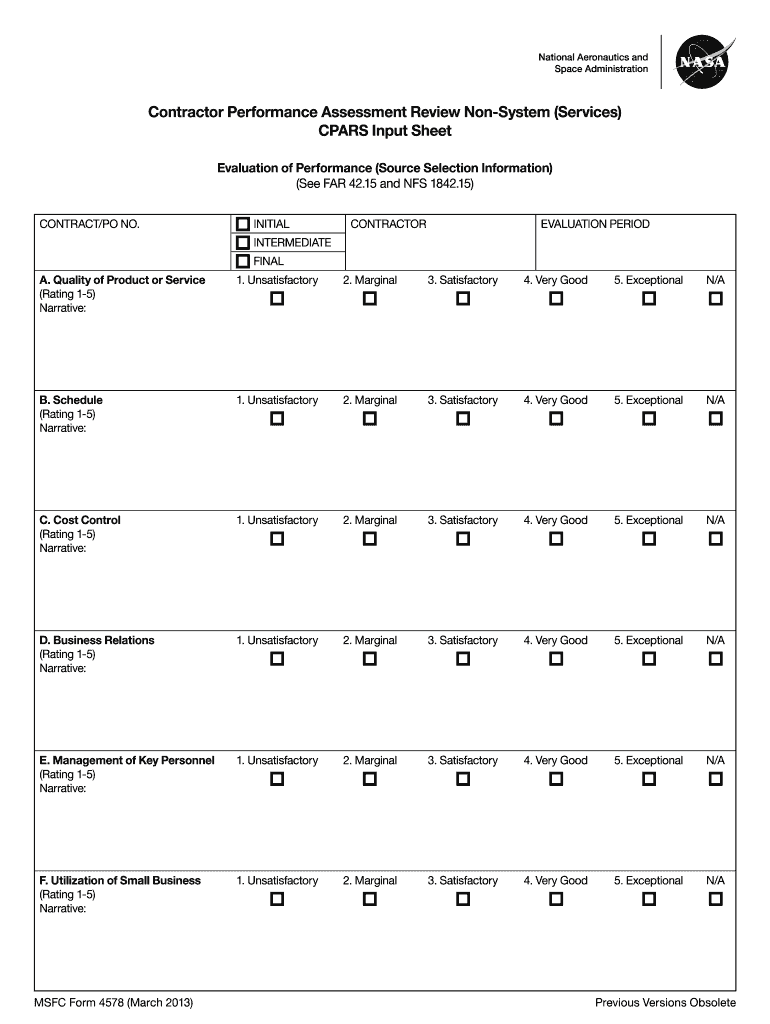  Contractor Performance Evaluation Template Excel 2013-2024