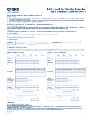 Rbs Business Bank  Form