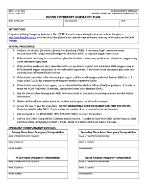 Padi Emergency Action Plan  Form