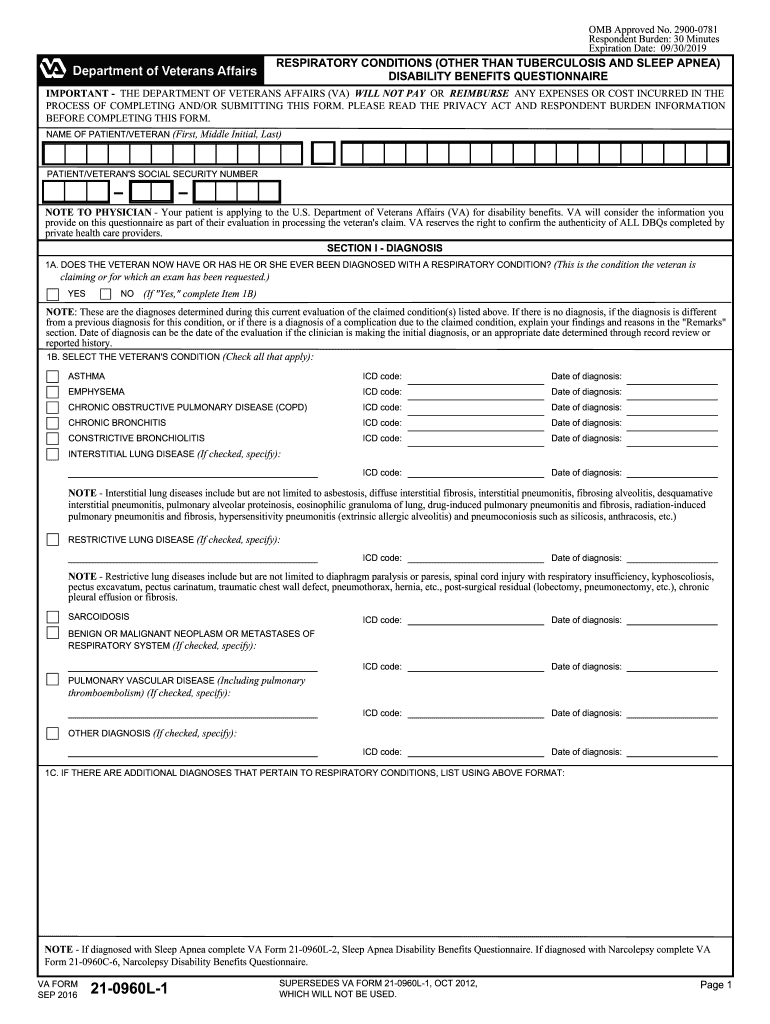  Va Form 21 0960l 1 2012-2024