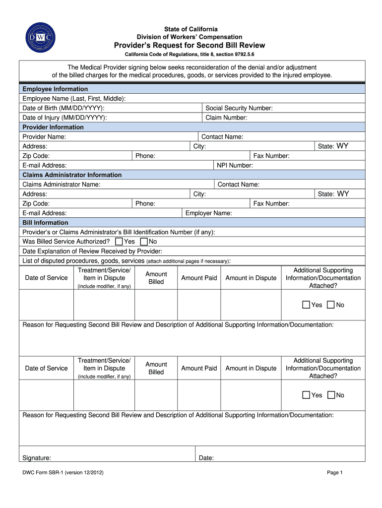  Sbr 1 Form 2014