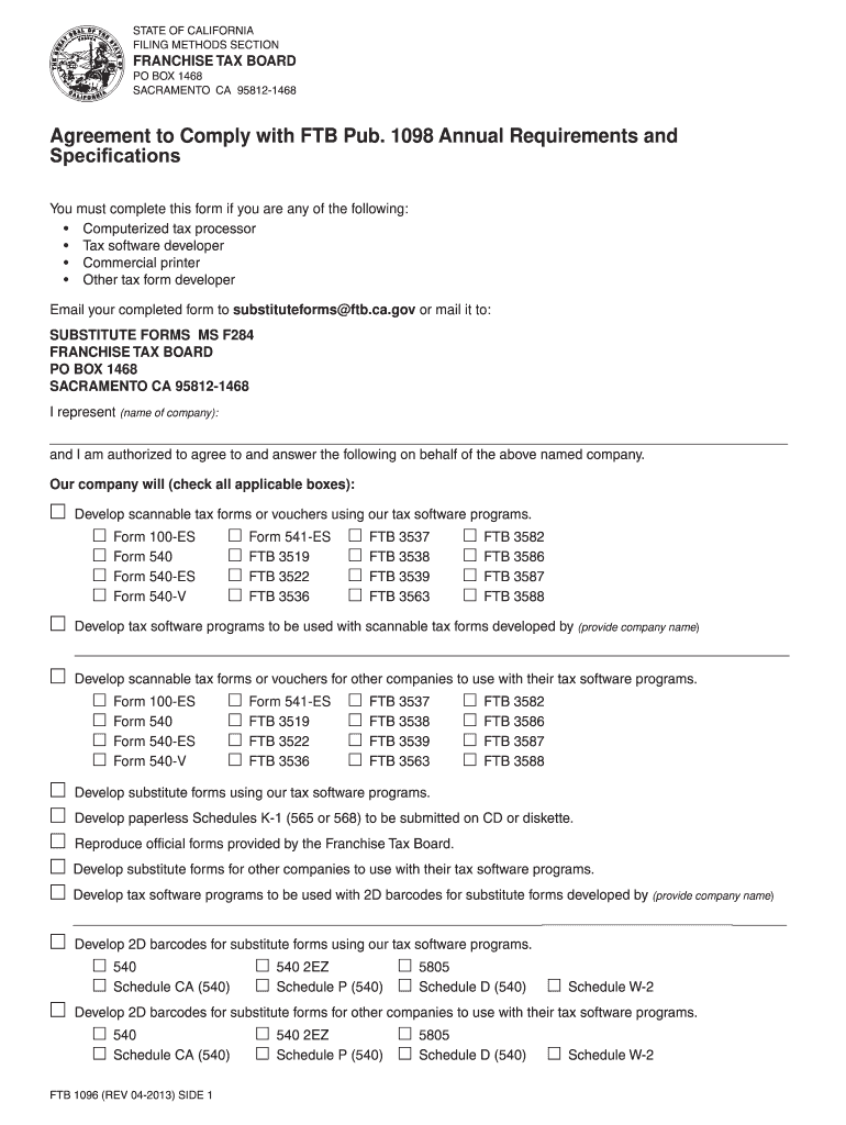 1096 Fillable  Form