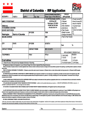 Dc Irp  Form