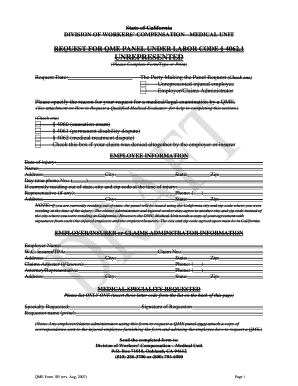 Qme Form 105