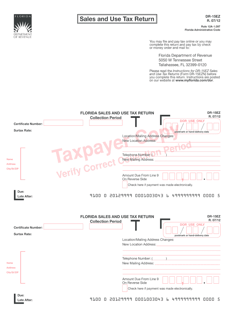  Florida Dept of Revenue Form 2020