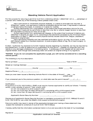  Standing Vehicle Permit 2006-2024