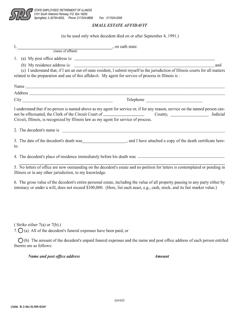 form-3606-small-estates-affidavit-state-retirement-systems-of-fill