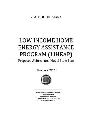 Liheap Louisiana Online Application  Form