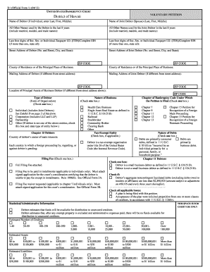 Official Petition Format