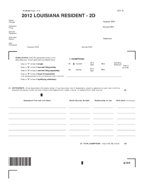 Louisiana Form it 540 Instructions