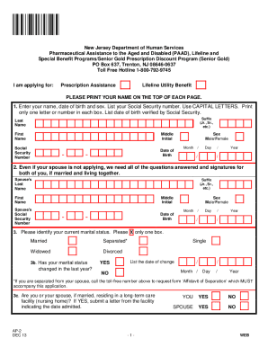 Nj Paad Application Form